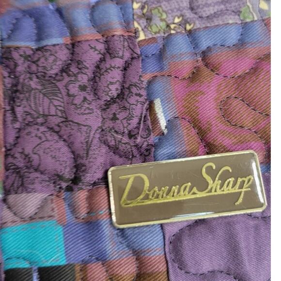 Donna Sharp Purse Crossbody Quilted Patchwork Purse Multi-Colored Boho Fun Bag - Picture 6 of 6